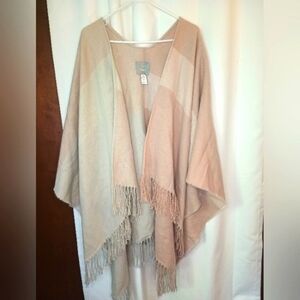 Soia & Kyo Pink and Cream Scarf Wrap